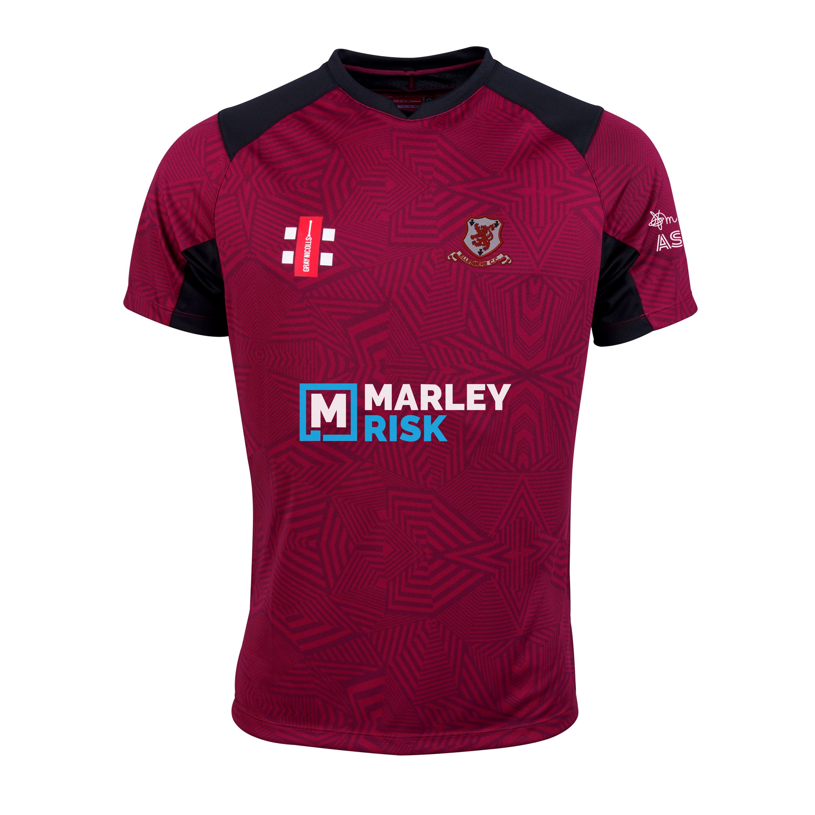gray-nicolls-ellesmere-pro-t20-maglia-da-cricket-donna-manica-corta-bordeaux-ner image 1