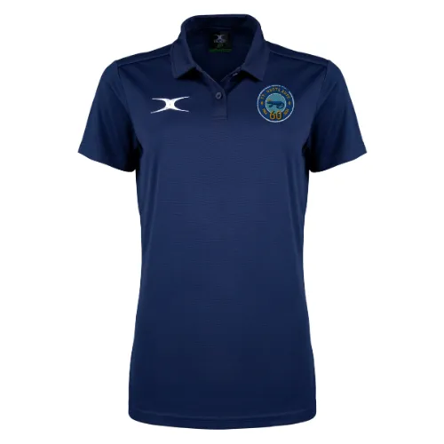gilbert-rugby-st-neots-rfc-photon-ii-polo-donna-manica-corta-blu-navy-scuro image 1