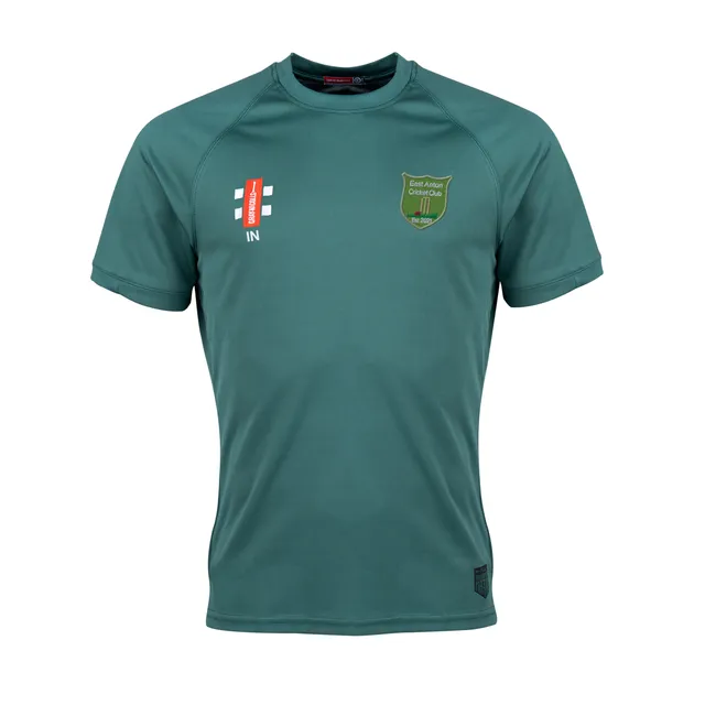 gray-nicolls-east-anton-cc-matrix-v2-verde-manica-corta-t-shirt-cricket-senior image 1