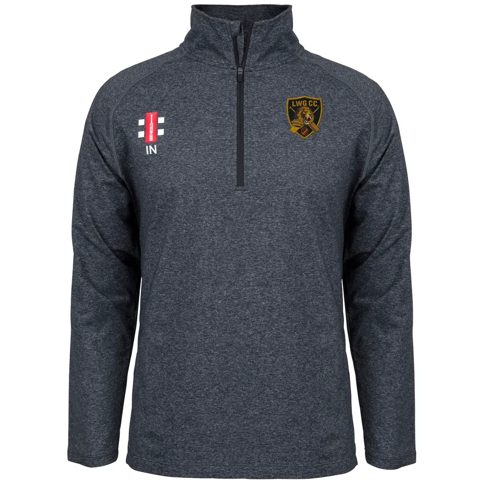 gray-nicolls-velocity-mid-layer-junior-nero-con-mezza-zip-luton-women-girls-cc image 1