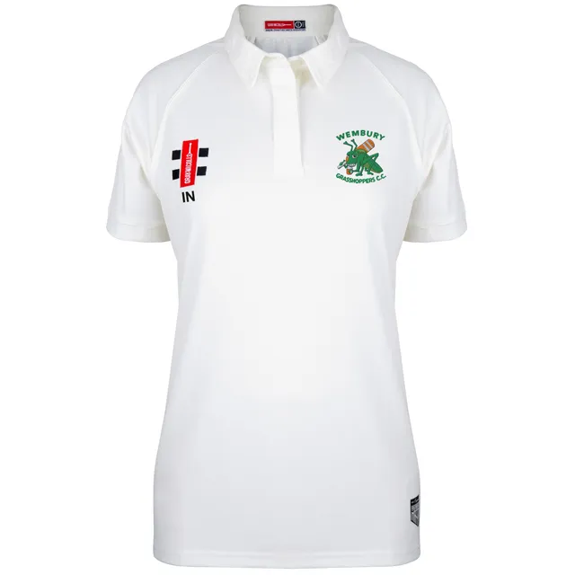 gray-nicolls-wembury-cc-matrix-v2-maglia-cricket-manica-corta-avorio-donna image 1