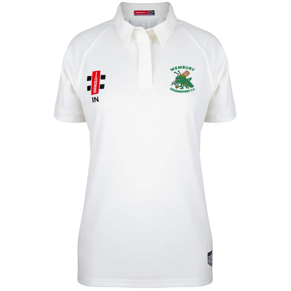 gray-nicolls-wembury-cc-matrix-v2-maglia-cricket-manica-corta-avorio-donna image 1