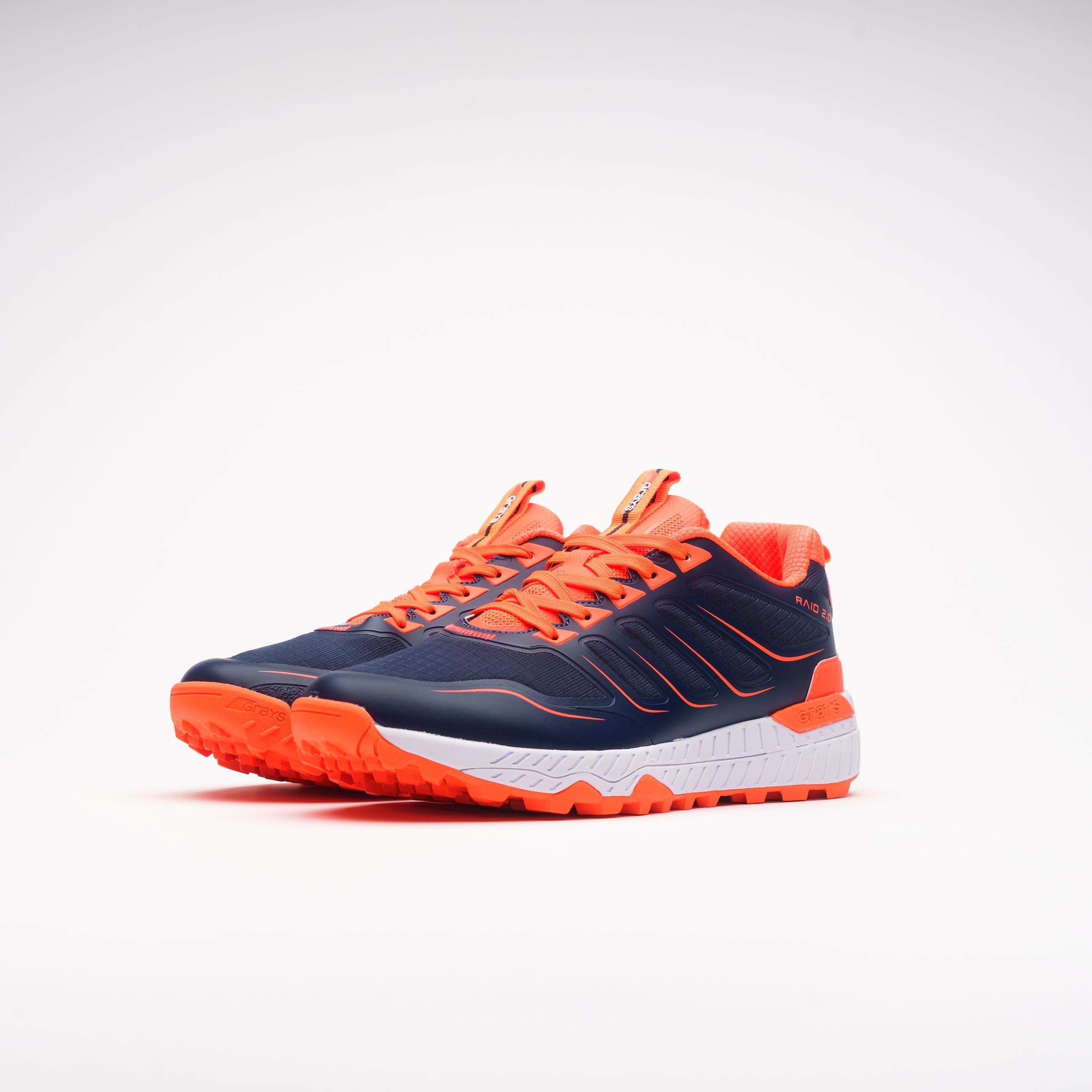 scarpe-hockey-grays-raid-2-0-blu-navy-arancione image 6