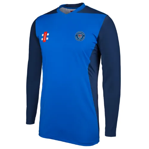 gray-nicolls-pro-performance-top-training-manica-lunga-royal-navy-bambino-actoni image 1