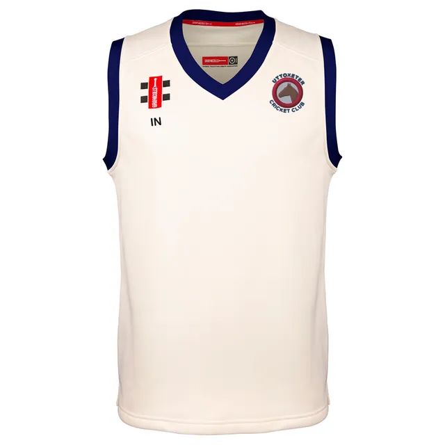 gray-nicolls-uttoxeter-cricket-club-junior-pro-performance-match-slipover-avorio image 1