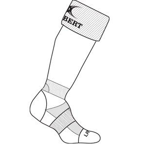gilbert-rugby-sidcup-rfc-kryten-ii-calzettoni-rugby-bambino-bianchi image 1