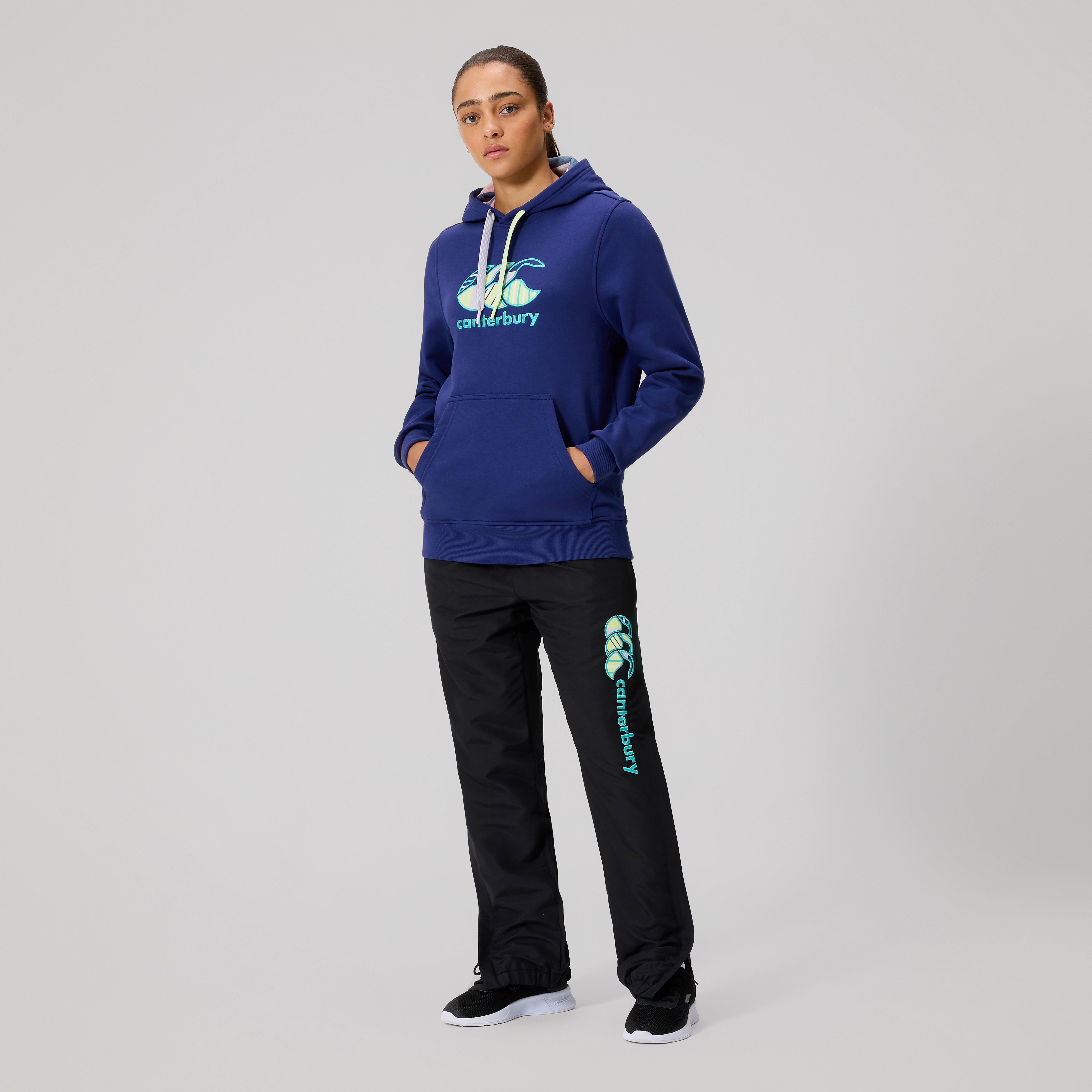 canterbury-uglies-hoodie-navy-felpa-donna-con-cappuccio image 2