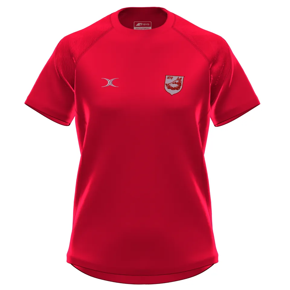 gilbert-rugby-bromsgrove-rfc-donna-maglia-gts-manica-corta-rossa image 1