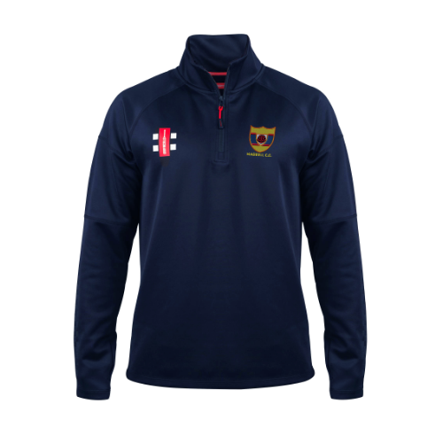 gray-nicolls-maghull-cc-junior-pro-thermo-fleece-navy-pile-termico-1-4-zip-crick image 1