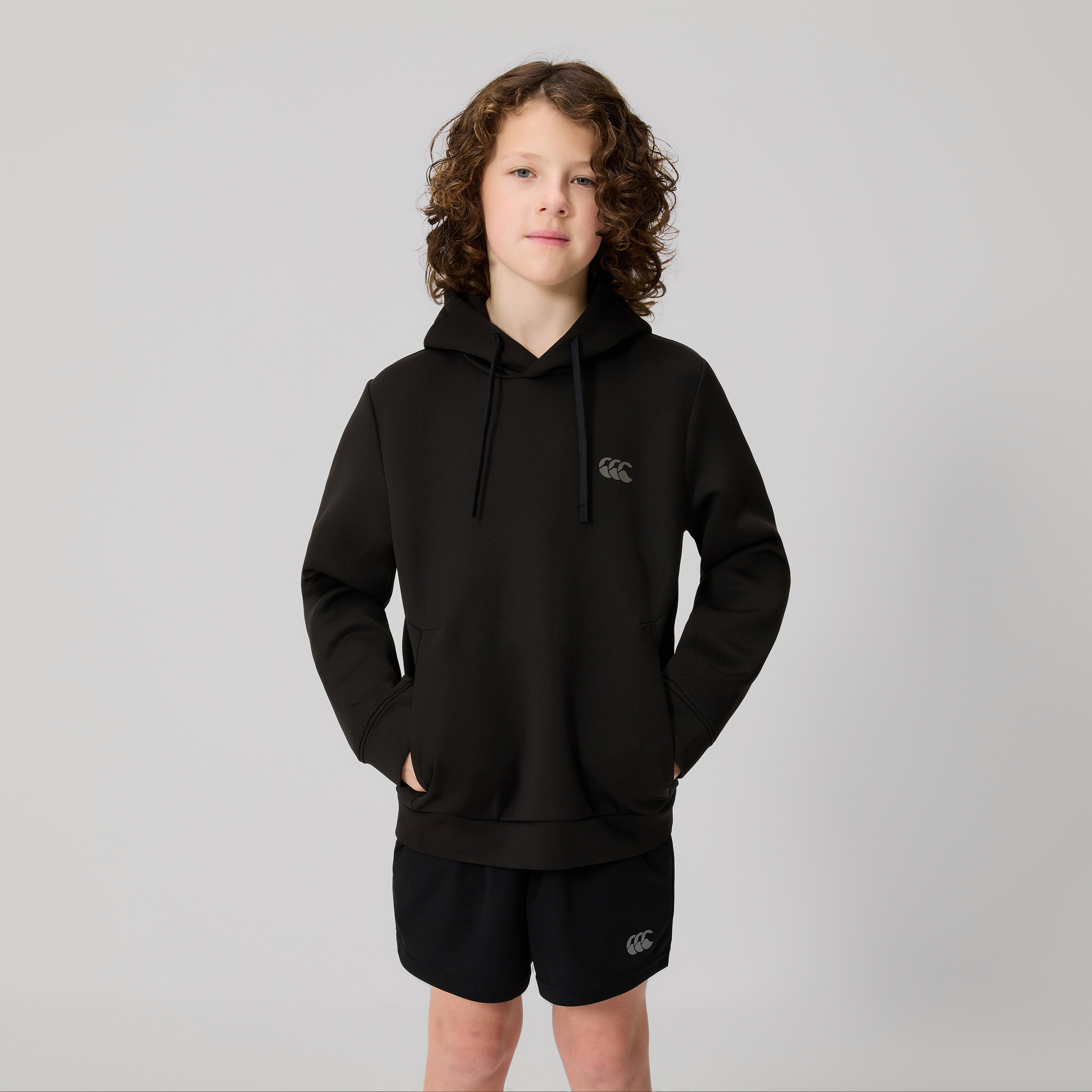 canterbury-felpa-tempo-con-cappuccio-junior-unisex-nero image 2