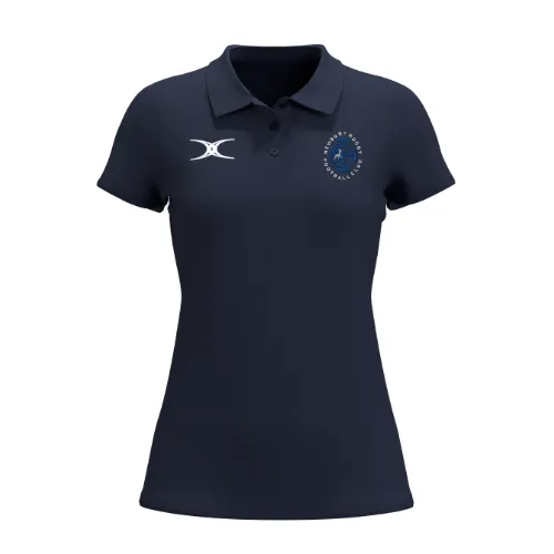 gilbert-rugby-newbury-rfc-atom-polo-manica-corta-donna-blu-navy image 1