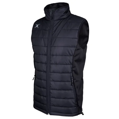 gilbert-rugby-ayrshire-bulls-rfc-pro-gilet-bodywarmer-uomo-nero image 1