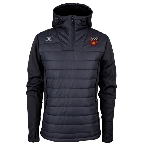 gilbert-rugby-skipton-rfc-adult-black-pro-active-quarter-zip-jacket image 1