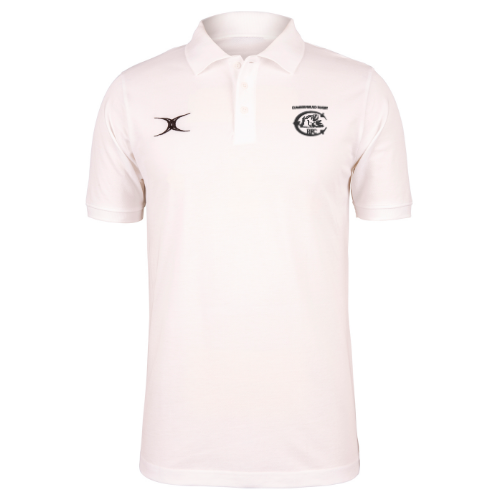 gilbert-rugby-cumbernauld-rfc-junior-bianco-quest-polo-cotone-organico image 1