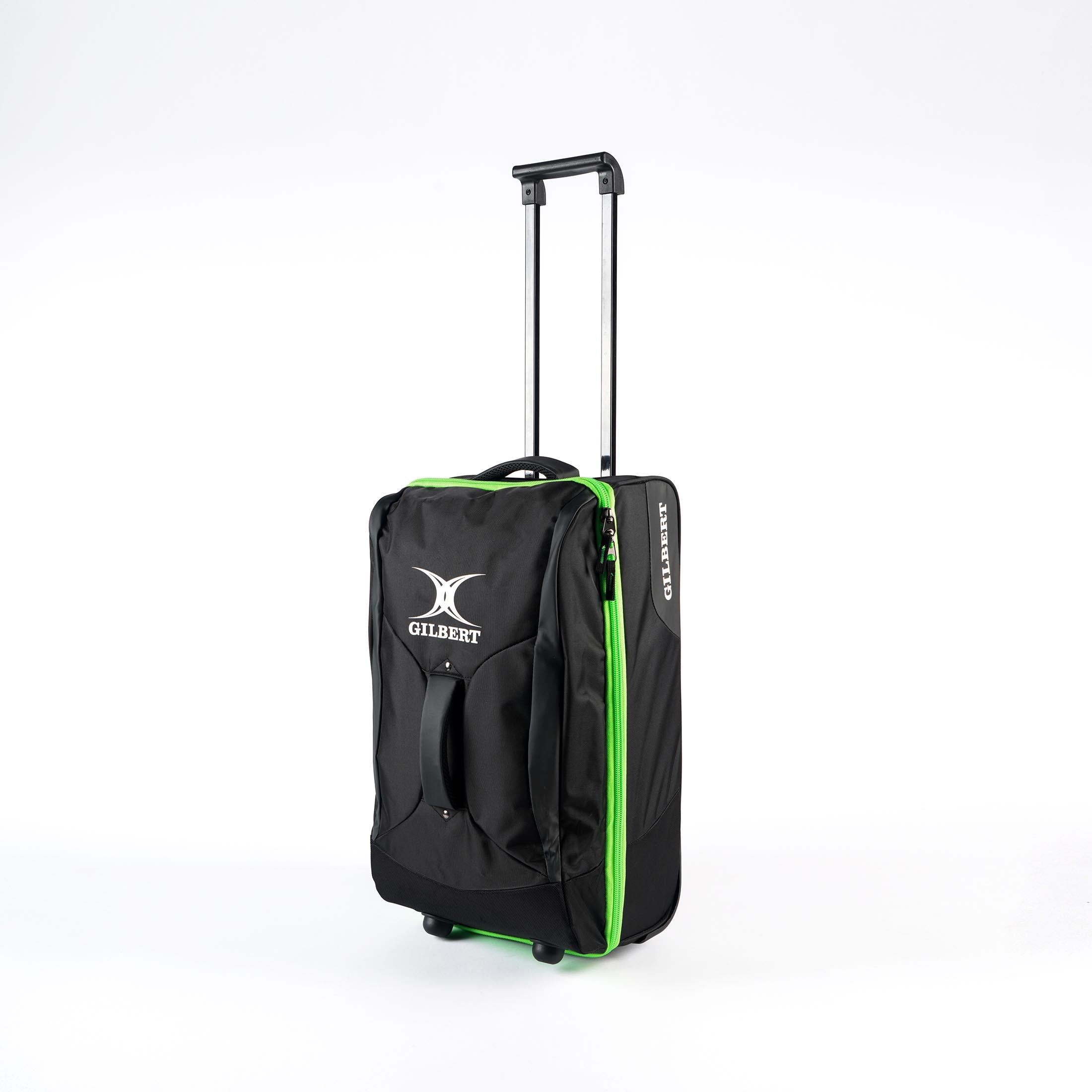 gilbert-rugby-club-flight-bag-nero-verde-fluo-bagaglio-a-mano image 1