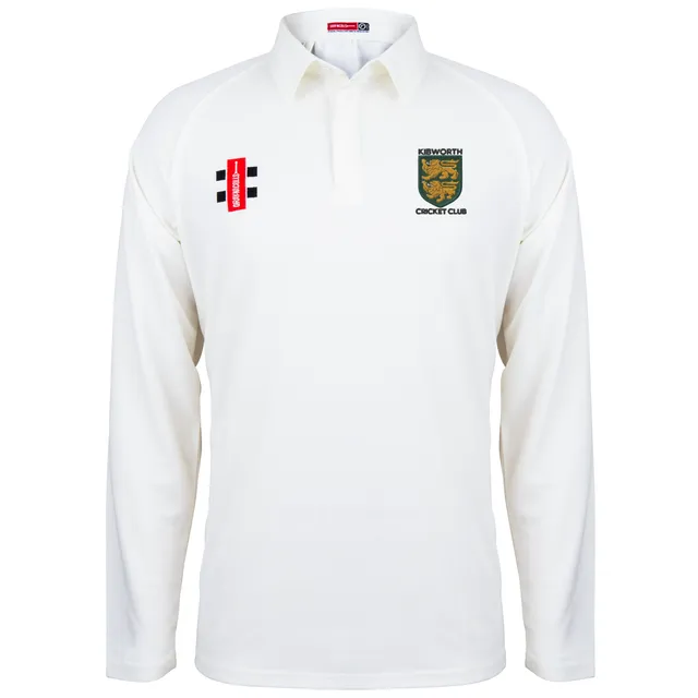 gray-nicolls-kibworth-cc-matrix-v2-l-s-shirt-maglia-cricket-senior-avorio-manica image 1