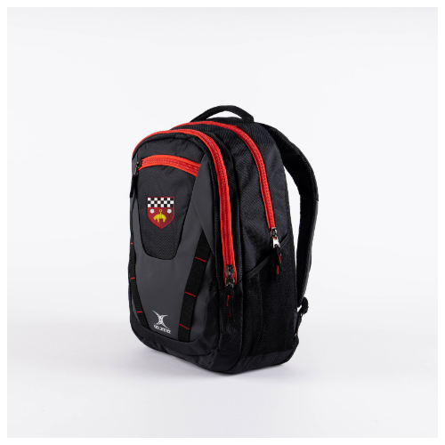 gilbert-rugby-zaino-club-v4-skipton-rfc-senior-nero-rosso image 1
