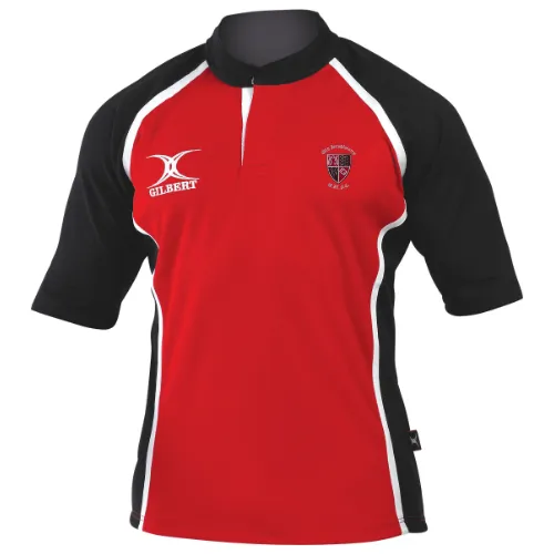 gilbert-rugby-xact-maglia-bambino-old-brodleians-rufc-rosso-nero image 1
