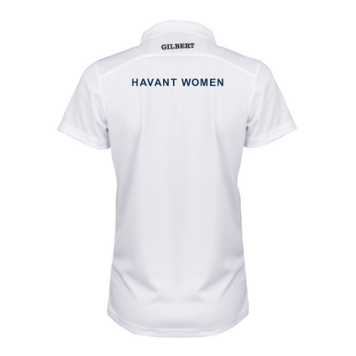 gilbert-rugby-havant-rfc-donna-polo-photon-ii-a-maniche-corte-bianca image 2