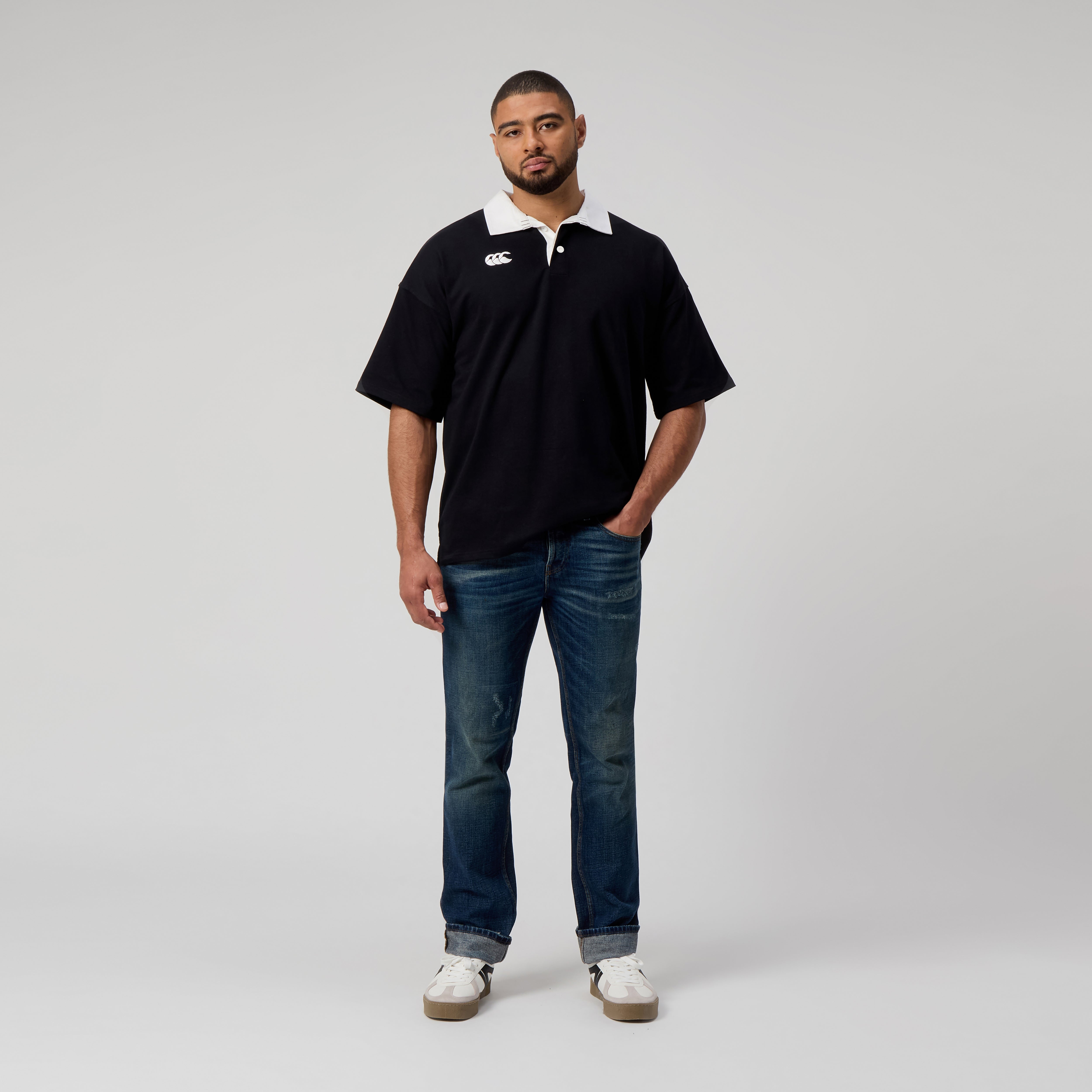 canterbury-solid-dye-maglia-rugby-uomo-manica-corta-black image 1