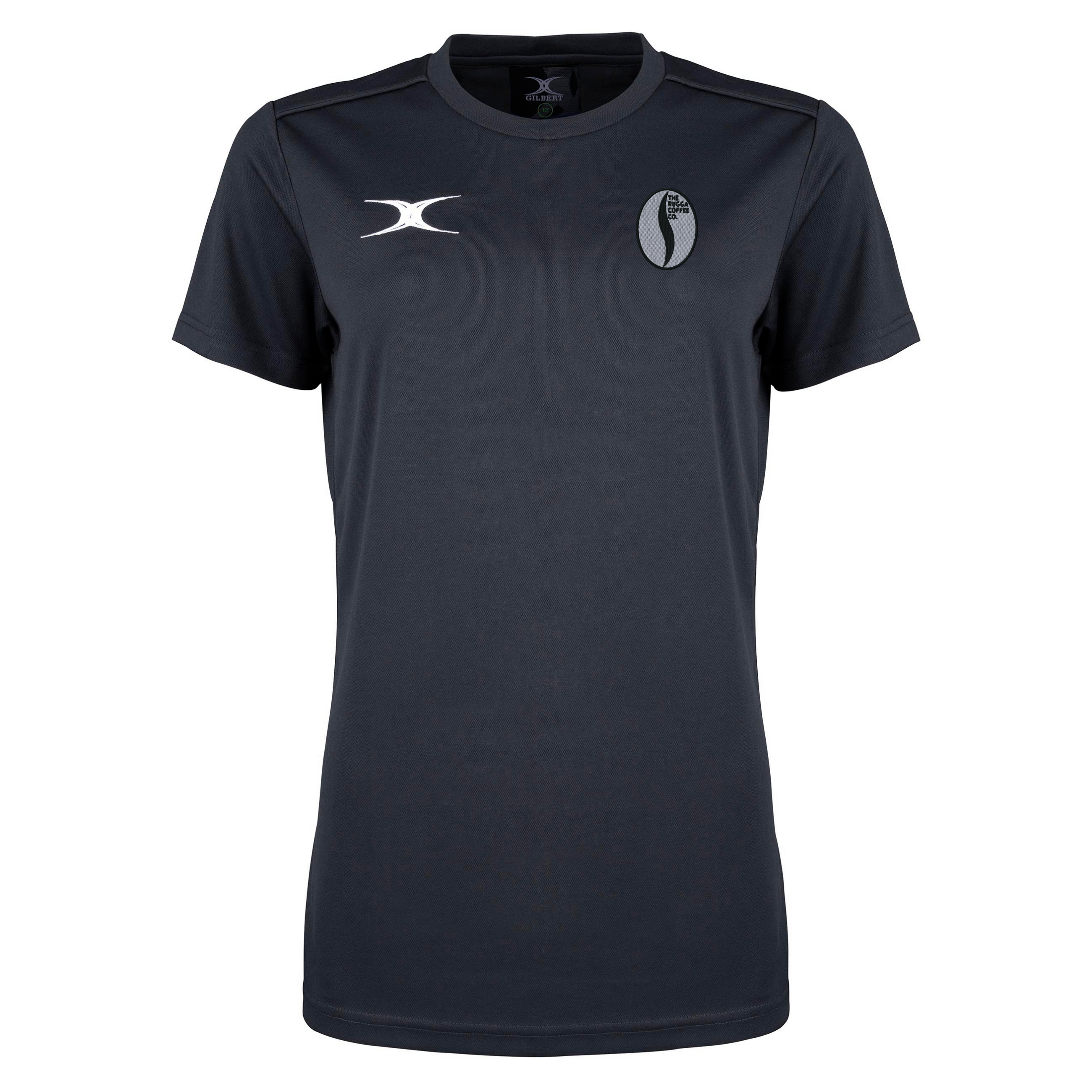 gilbert-rugby-rugga-coffee-photon-ii-t-shirt-uomo-nera-manica-corta image 1