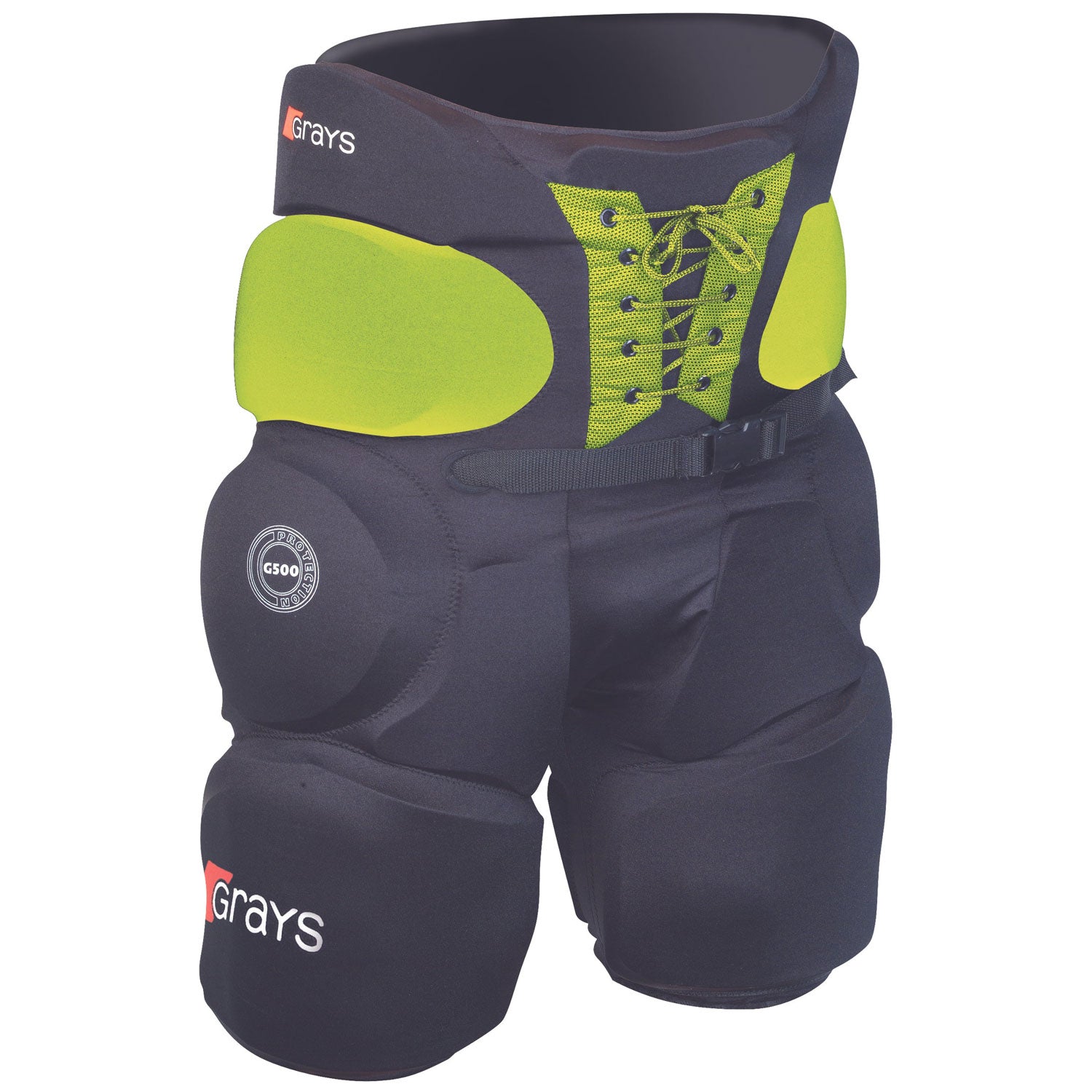 grays-nitro-500-pantaloncini-da-portiere-imbottiti-nero-giallo image 1