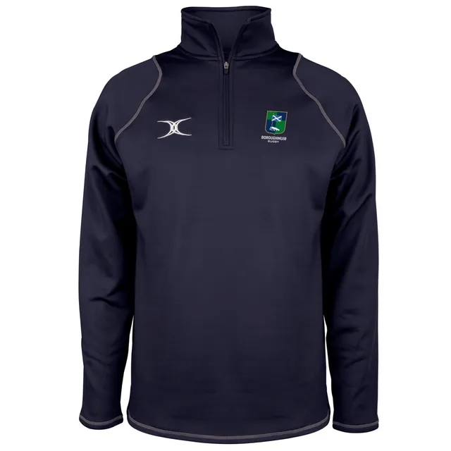gilbert-rugby-boroughmuir-bambino-quest-1-4-zip-fleece-dark-navy image 1