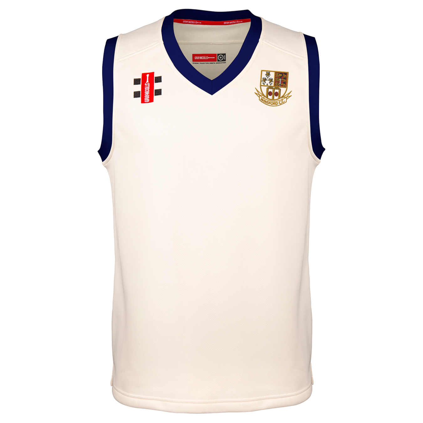 gray-nicolls-winsford-cc-pro-performance-slipover-match-junior-avorio-navy image 1