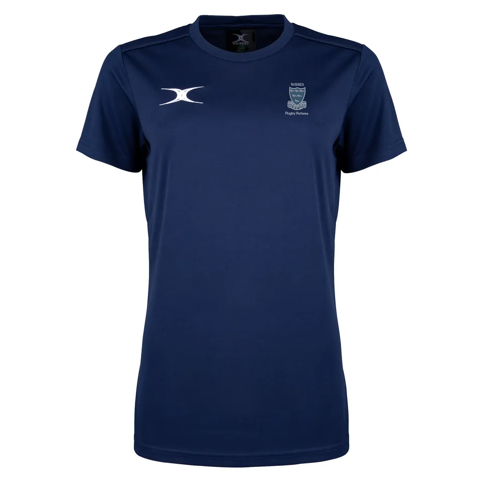 gilbert-rugby-sussex-referees-photon-ii-t-shirt-s-s-senior-blu-navy image 1