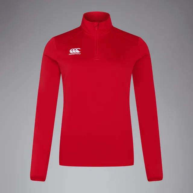 canterbury-womens-club-1-4-zip-mid-layer-training-top-red-mid-layer-donna image 1
