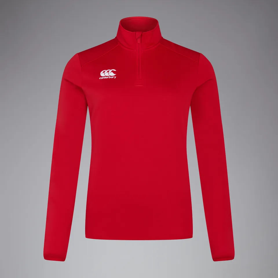 canterbury-womens-club-1-4-zip-mid-layer-training-top-red-mid-layer-donna image 1