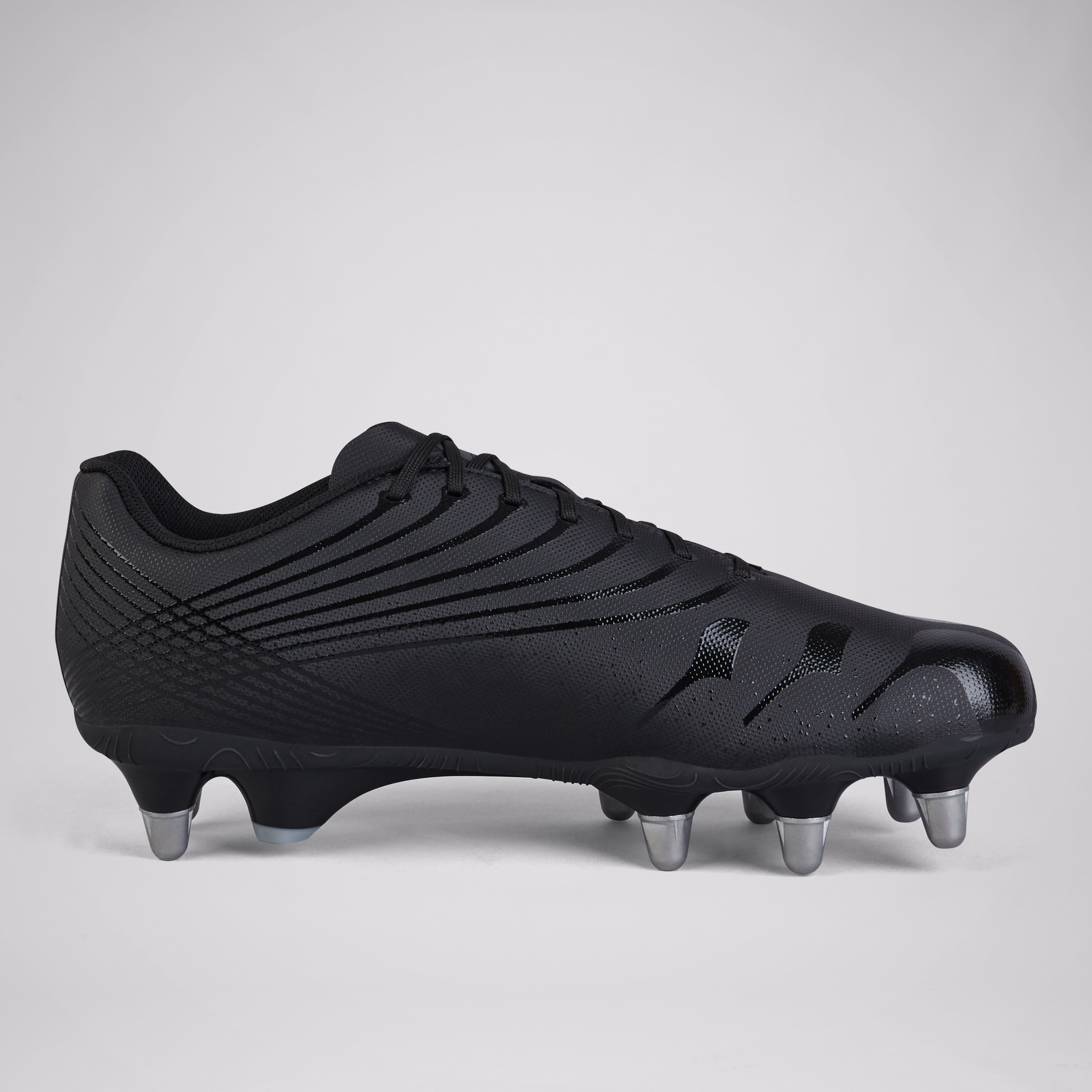 canterbury-stampede-groundbreak-team-scarpe-rugby-soft-ground-unisex-nero-grigio image 2