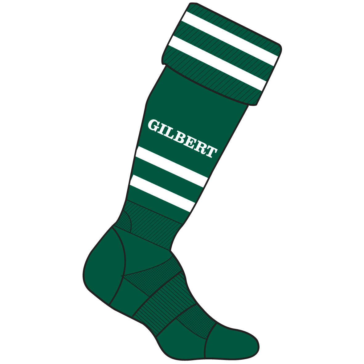 gilbert-rugby-cowbridge-rc-calzettoni-training-verdi-adulto image 2