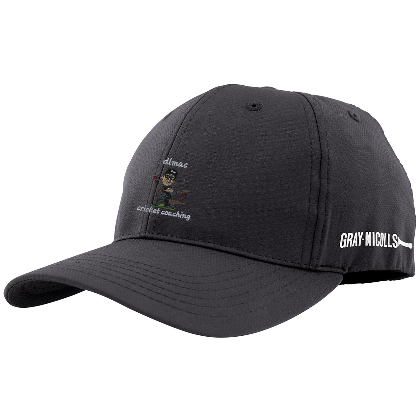 gray-nicolls-pro-fit-cap-adult-nero-dlmac-cricket-coaching image 2