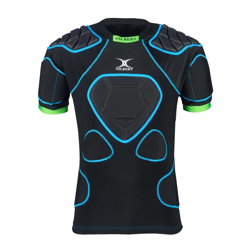 gilbert-rugby-xp1000-body-armour-senior-nero-blu-paraspalle-rugby-adulti image 1