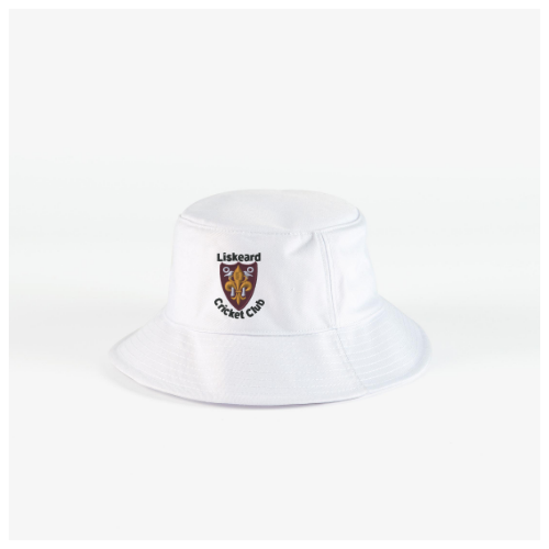 gray-nicolls-bucket-hat-cricket-senior-liskeard-cc-bianco image 1