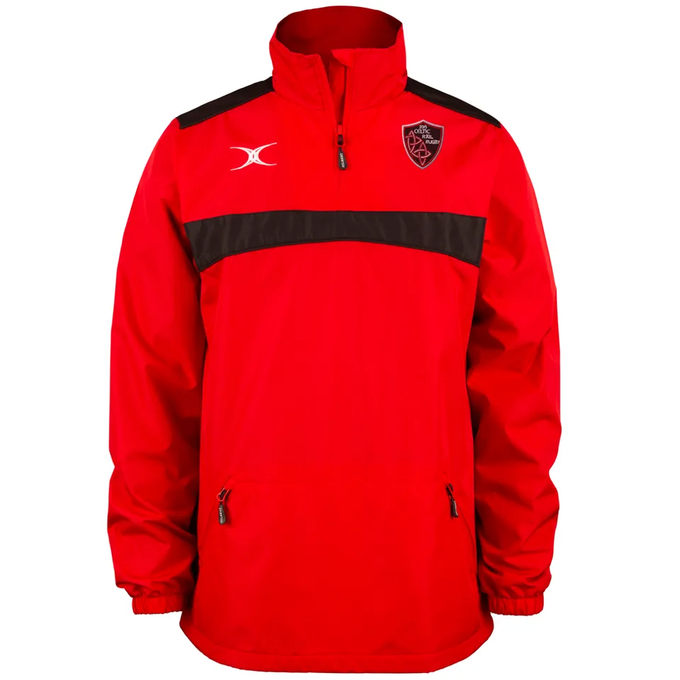 gilbert-rugby-celtic-rail-rfc-photon-giacca-1-4-zip-junior-rosso-nero image 1