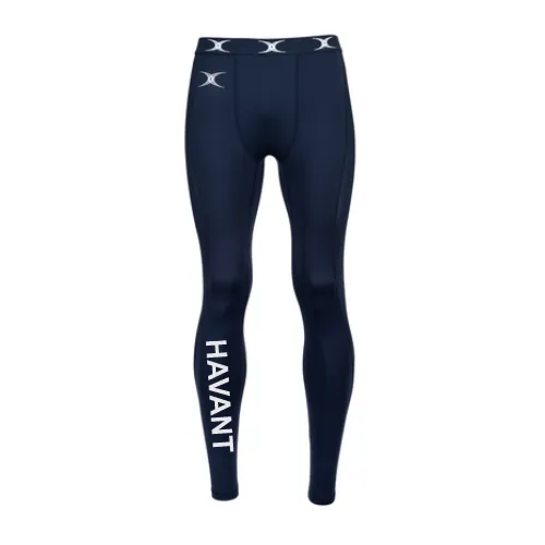 gilbert-rugby-havant-rfc-atomic-x-ii-leggings-baselayer-junior-blu-navy image 1