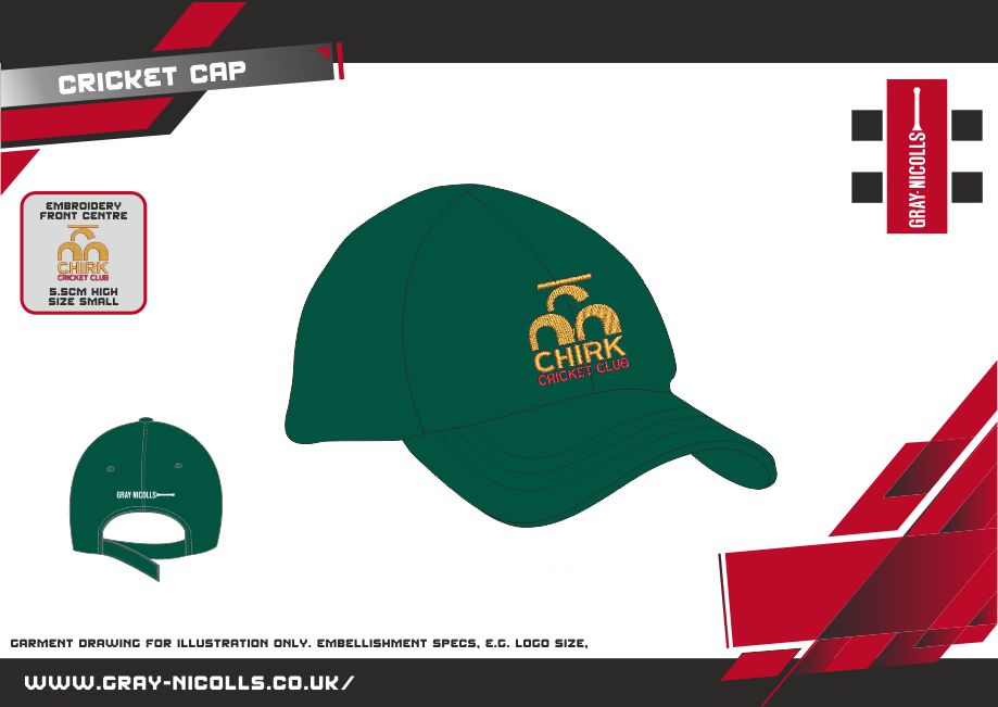 gray-nicolls-chirk-cc-cappellino-cricket-verde-adulto image 2