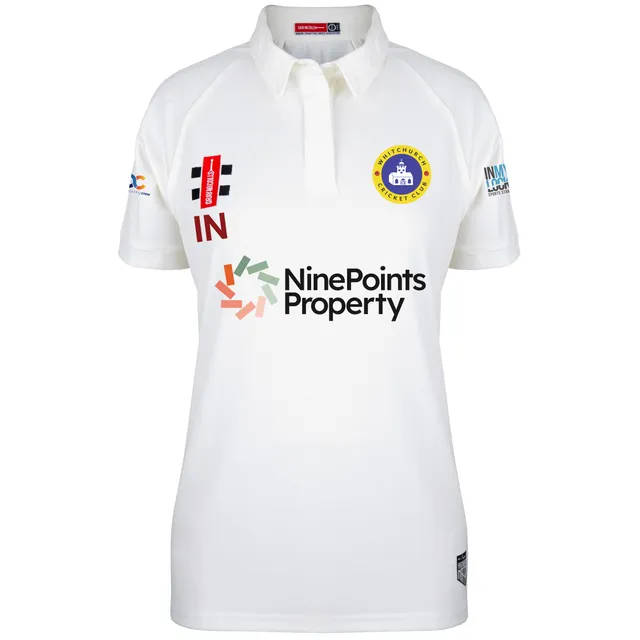 gray-nicolls-whitchurch-cc-maglia-matrix-v2-manica-corta-donna-avorio image 1