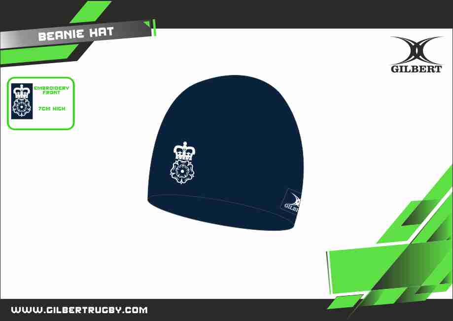 gilbert-rugby-hampshire-referees-cuffia-beanie-navy image 2