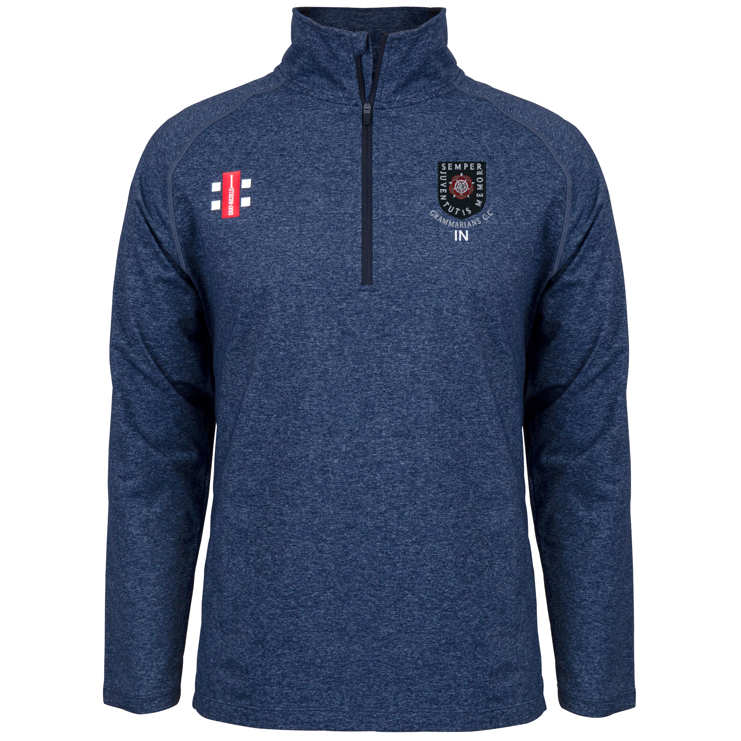gray-nicolls-velocity-mid-layer-wellingborough-old-grammarians-navy-junior image 1