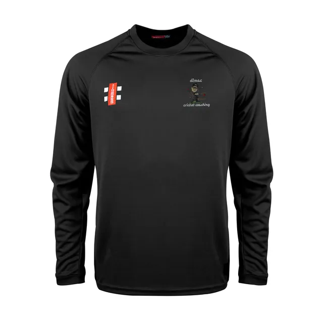 gray-nicolls-matrix-v2-maglia-manica-lunga-senior-nera-dlmac-cricket-coaching image 1