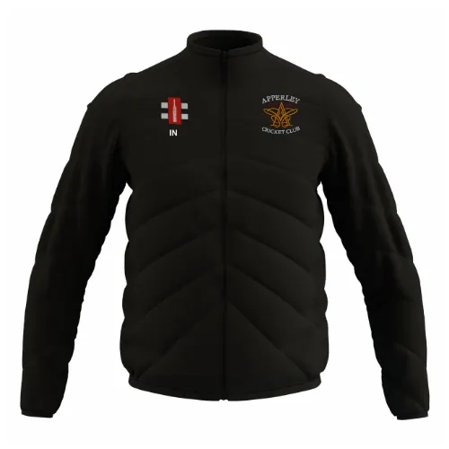 gray-nicolls-apperley-cc-gts-giacca-full-zip-junior-nero-con-chevron image 1