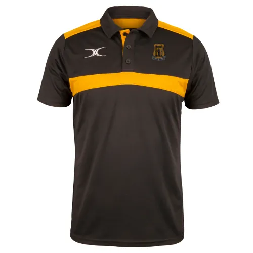 gilbert-rugby-photon-polo-uomo-amesbury-rfc-nero-oro image 1