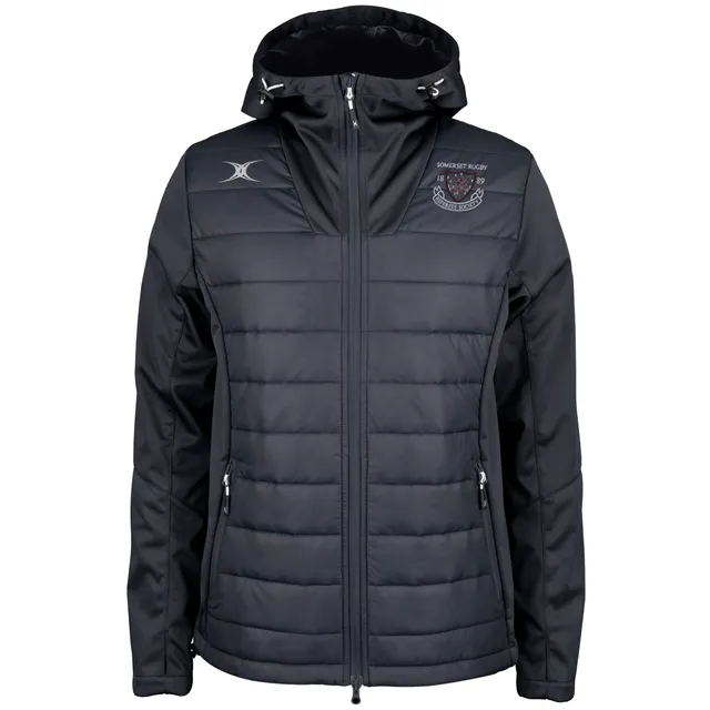 gilbert-rugby-somerset-referees-pro-active-full-zip-giacca-nera-senior image 1