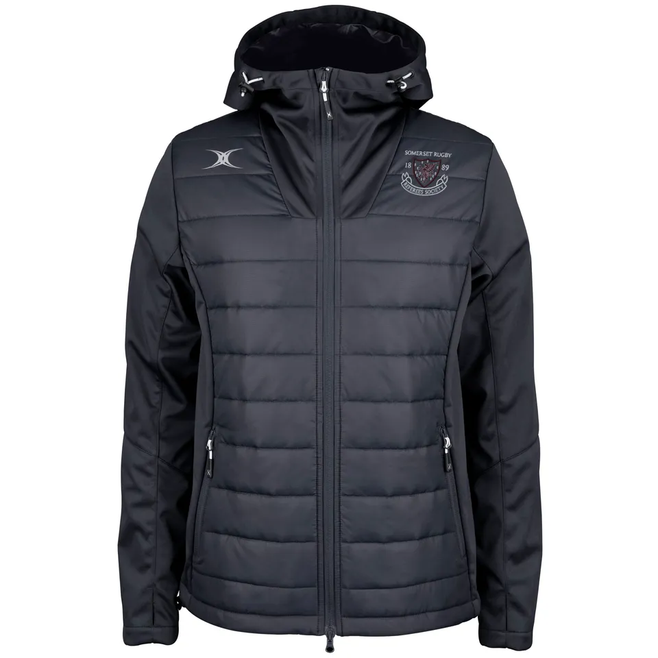gilbert-rugby-somerset-referees-pro-active-full-zip-giacca-nera-senior image 1
