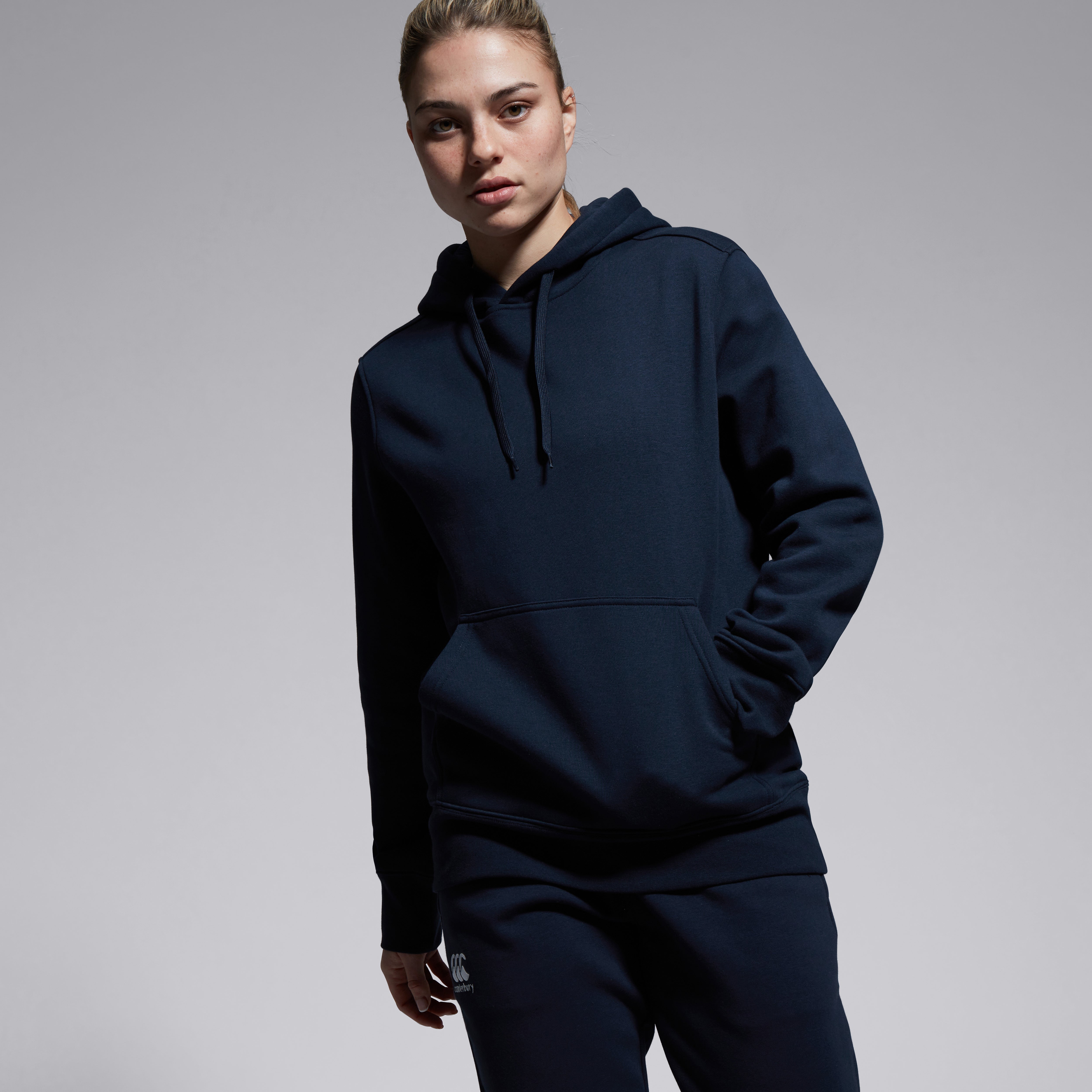 canterbury-felpa-con-cappuccio-club-donna-blu-navy image 5