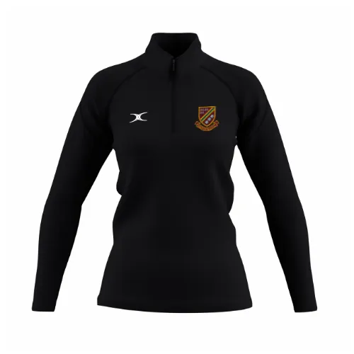 gilbert-rugby-heath-rufc-stainland-lions-rc-gts-1-4-zip-fleece-donna-nero image 1