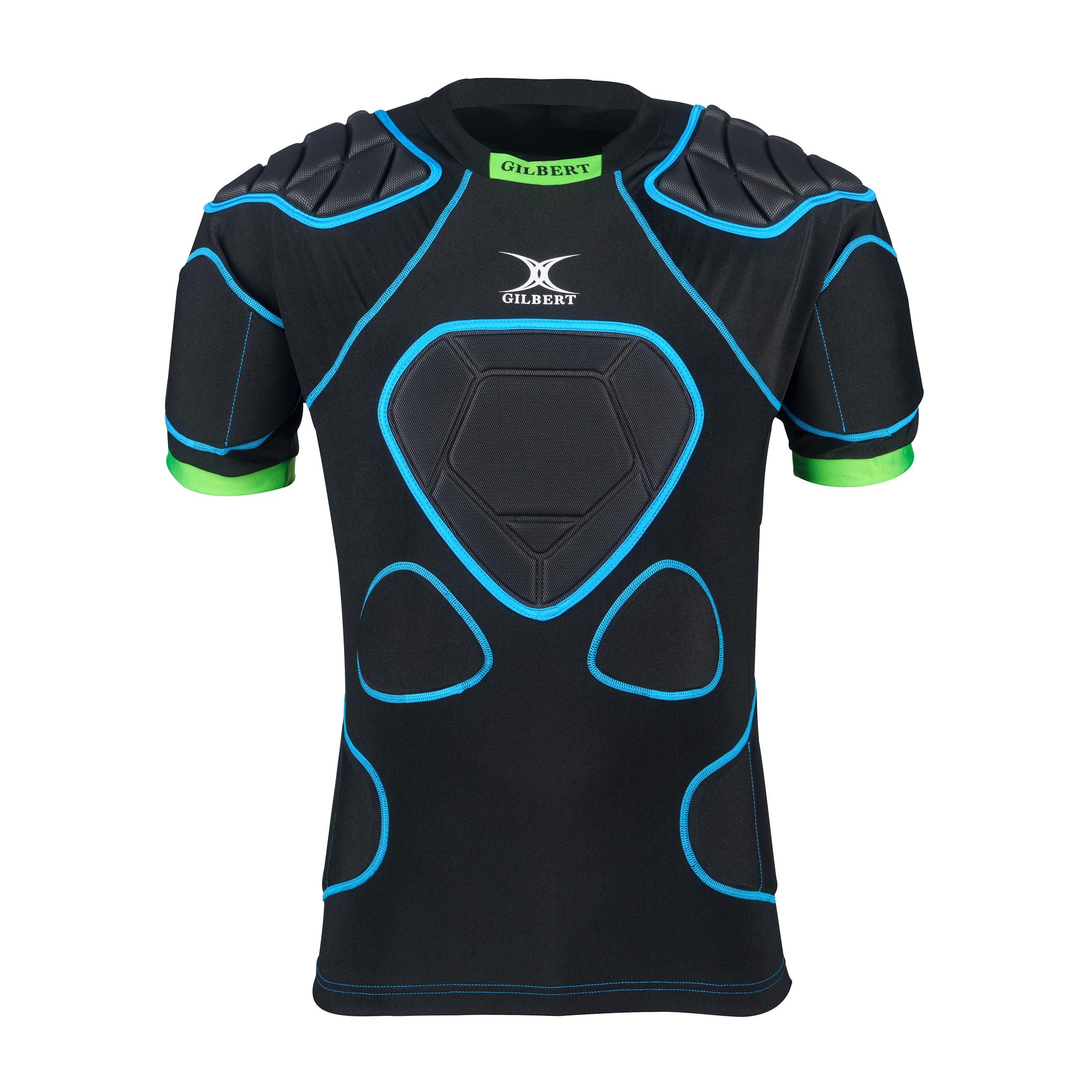 gilbert-rugby-xp1000-body-armour-senior-nero-blu-paraspalle-rugby-adulti image 1